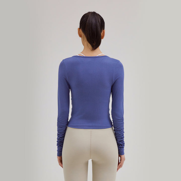 Modal Sustainable Ruched Long Sleeve