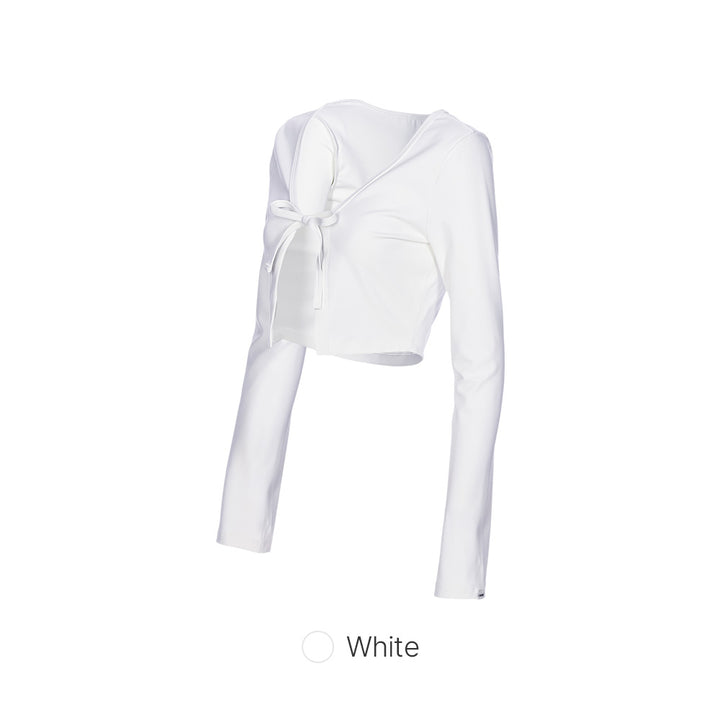 Airywin Tie Front Long Sleeve