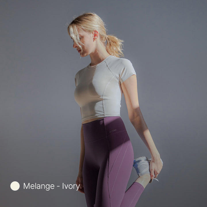 [3 FOR S$100] Airtouch Pace Cropped Short Sleeve