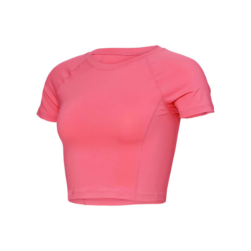 Airtouch Pace Cropped Short Sleeve (Raspberry Sorbet)