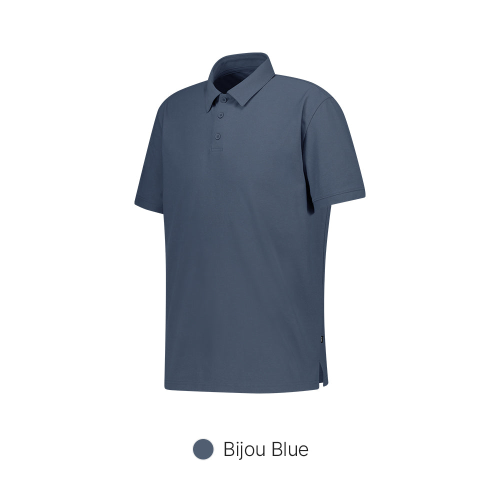 Men's Airy Fit Textured Short Sleeve Polo Shirt