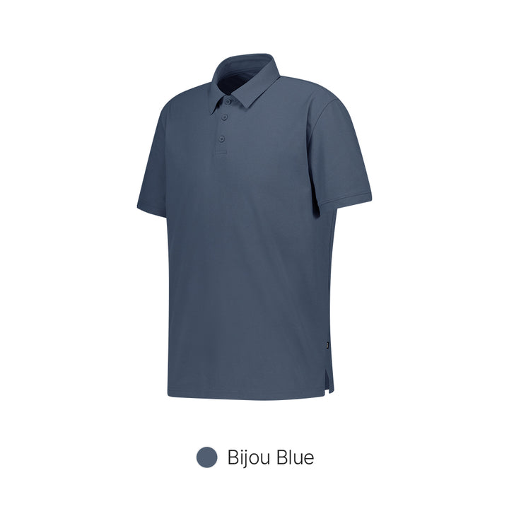 Men's Airy Fit Textured Short Sleeve Polo Shirt