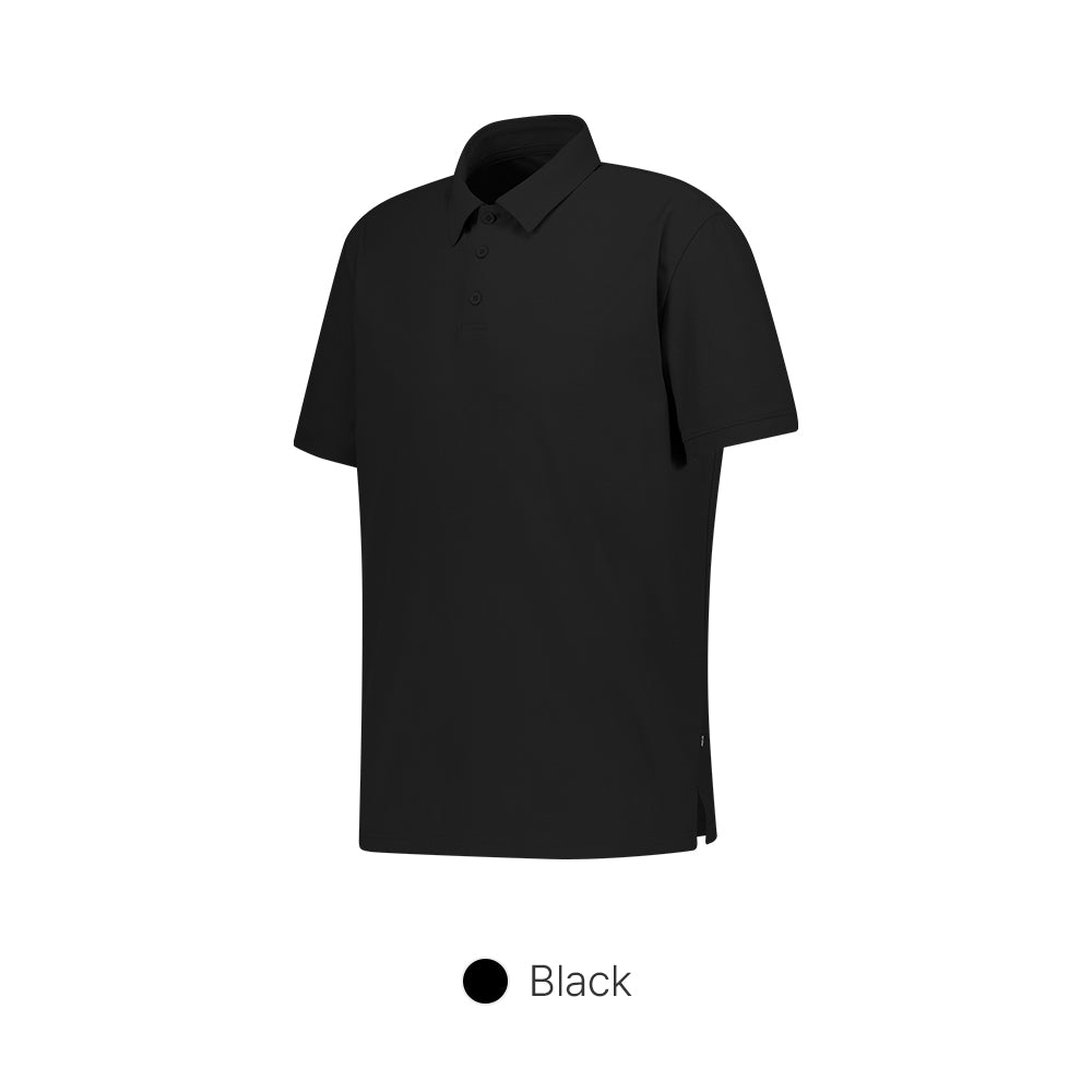 Men's Airy Fit Textured Short Sleeve Polo Shirt