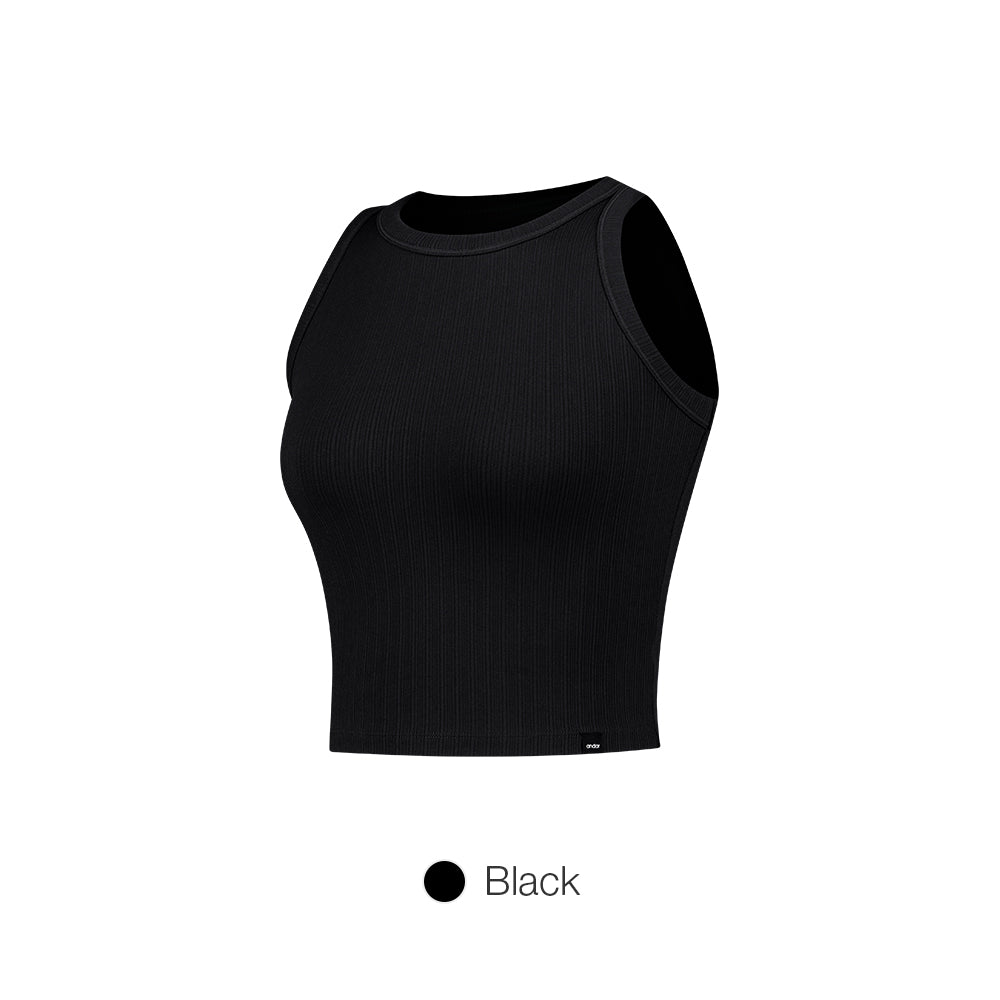 Ribbed Cropped Tank Top