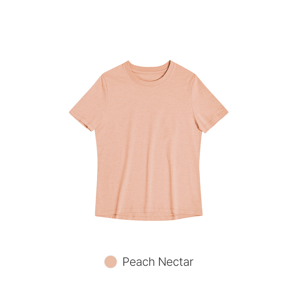 Airy Fit Standard Fit Short Sleeve (Peach Nectar)