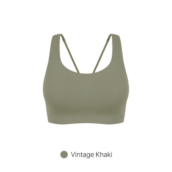 Twist Back Longline Bra (Molded Cup)