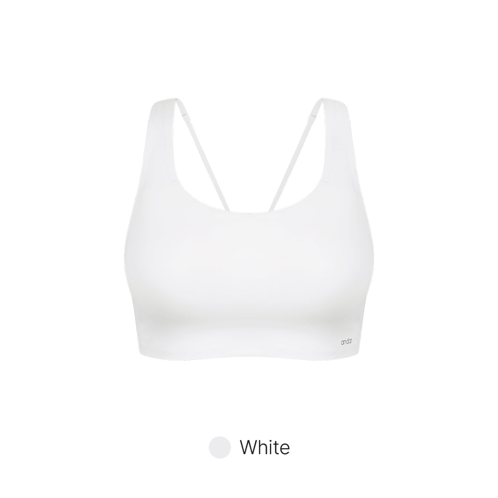 Twist Back Longline Bra (Molded Cup)