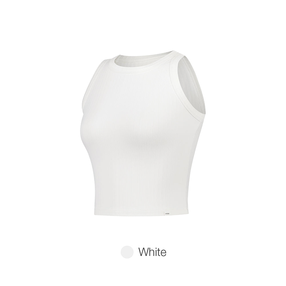 Ribbed Cropped Tank Top