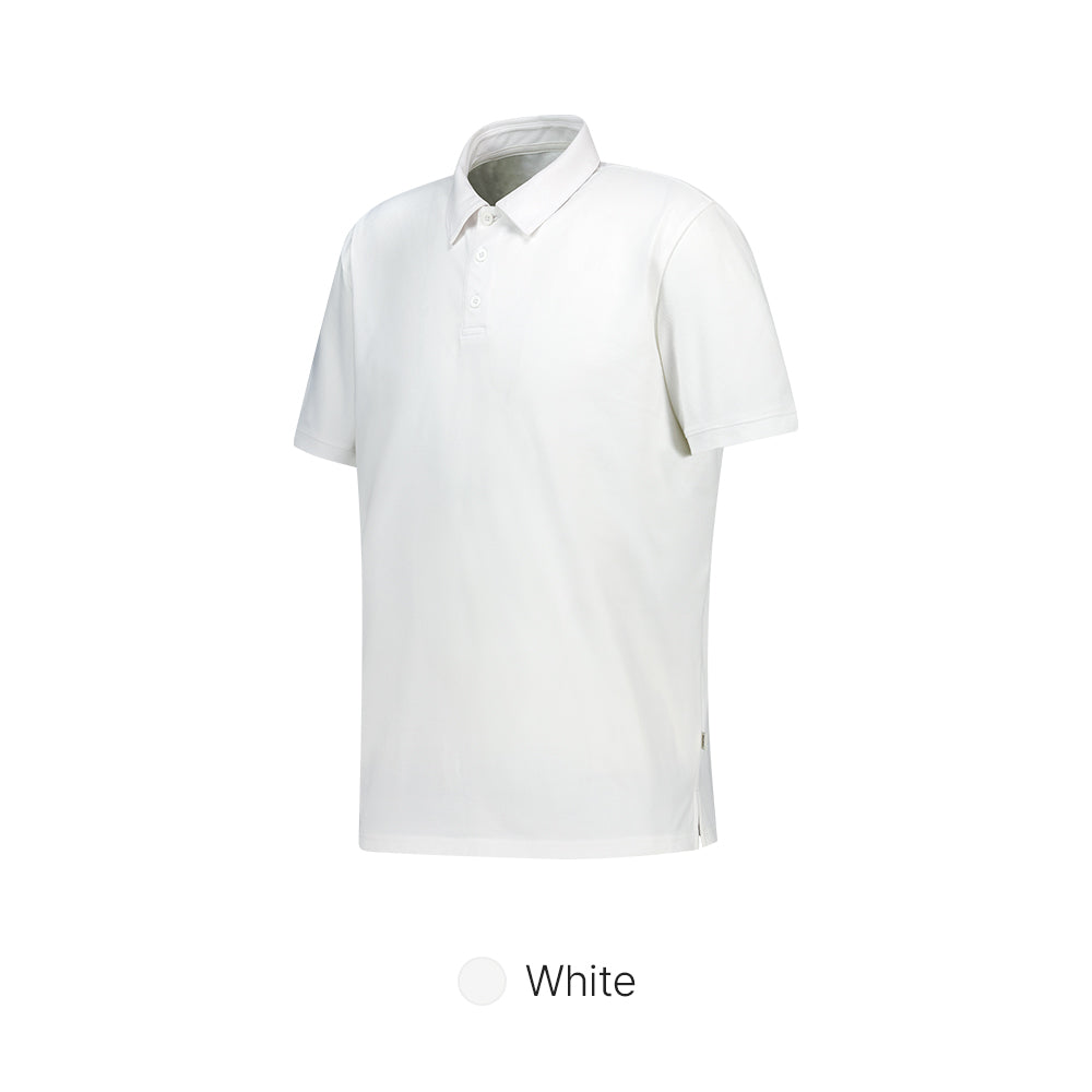 Men's Airy Fit Textured Short Sleeve Polo Shirt