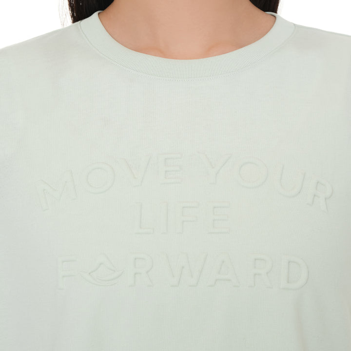 Airessential Move Your Life Forward Cropped Short Sleeve